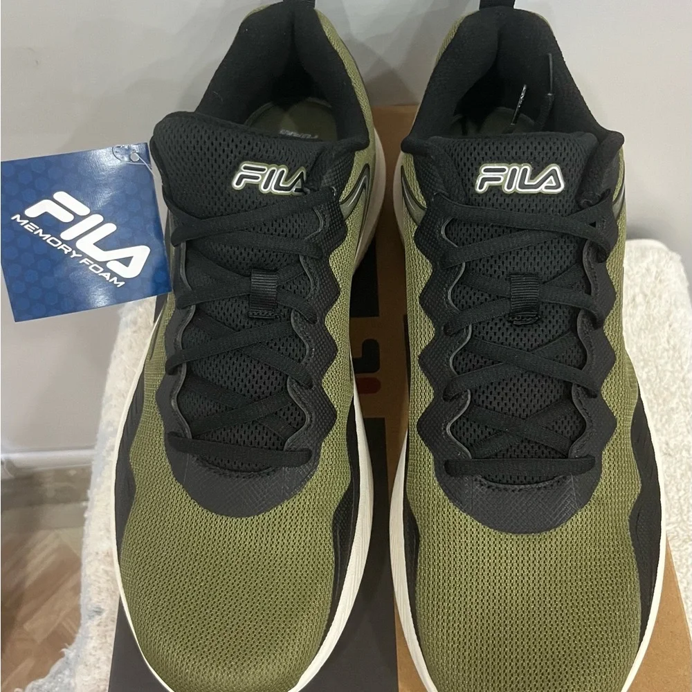 Fila Olive and‎ Black Athletic Shoes